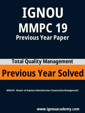 MMPC 19 Previous Year Solved Question Paper