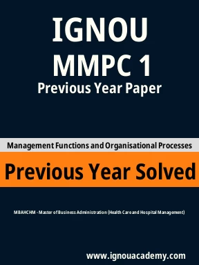 MMPC 1 Previous Year Solved Question Paper