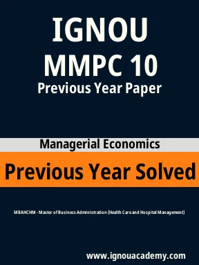 MMPC 10 Previous Year Solved Question Paper