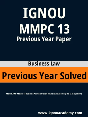 MMPC 13 Previous Year Solved Question Paper
