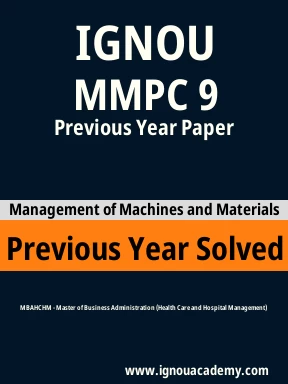 MMPC 9 Previous Year Solved Question Paper