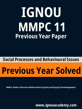 MMPC 11 Previous Year Solved Question Paper