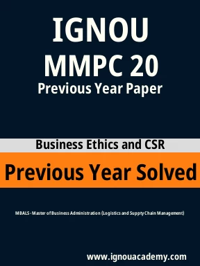 MMPC 20 Previous Year Solved Question Paper