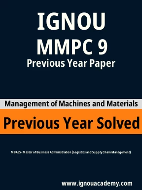 MMPC 9 Previous Year Solved Question Paper
