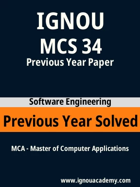 MCS 34 Previous Year Solved Question Paper