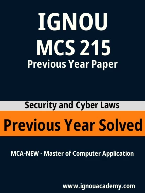 MCS 215 Previous Year Solved Question Paper