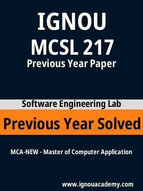 MCSL 217 Previous Year Solved Question Paper