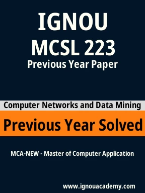 MCSL 223 Previous Year Solved Question Paper