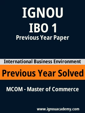 IBO 1 Previous Year Solved Question Paper