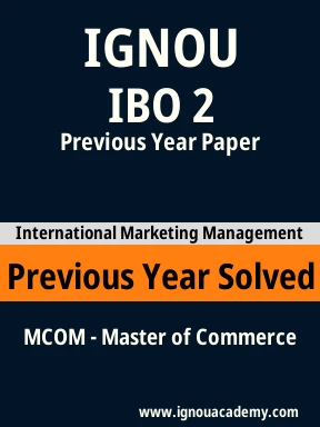 IBO 2 Previous Year Solved Question Paper