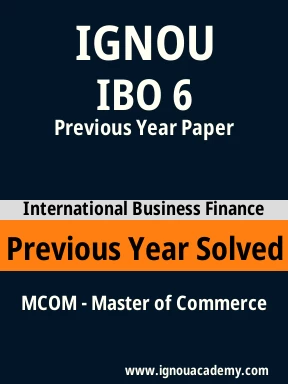 IBO 6 Previous Year Solved Question Paper