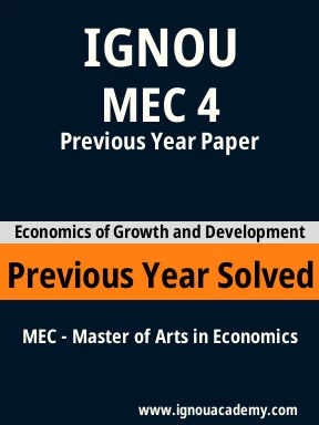 MEC 4 Previous Year Solved Question Paper