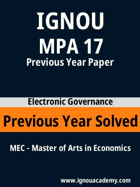 MPA 17 Previous Year Solved Question Paper