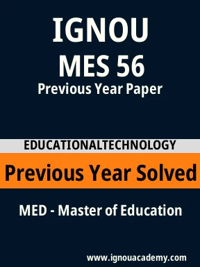MES 56 Previous Year Solved Question Paper