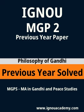 MGP 2 Previous Year Solved Question Paper