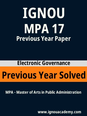 MPA 17 Previous Year Solved Question Paper