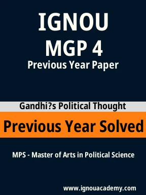 MGP 4 Previous Year Solved Question Paper