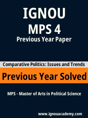 MPS 4 Previous Year Solved Question Paper