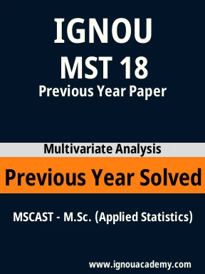 MST 18 Previous Year Solved Question Paper