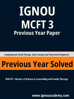 MCFT 3 Previous Year Solved Question Paper