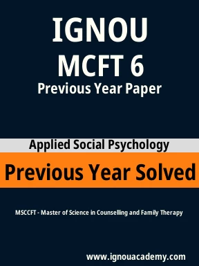 MCFT 6 Previous Year Solved Question Paper