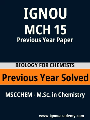 MCH 15 Previous Year Solved Question Paper