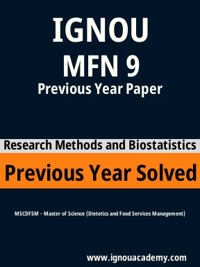 MFN 9 Previous Year Solved Question Paper