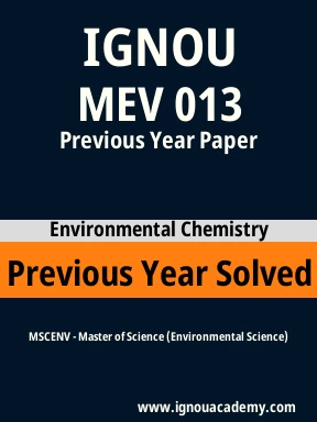 MEV 013 Previous Year Solved Question Paper