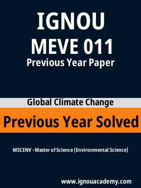 MEVE 011 Previous Year Solved Question Paper