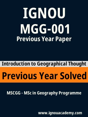 MGG-001 Previous Year Solved Question Paper