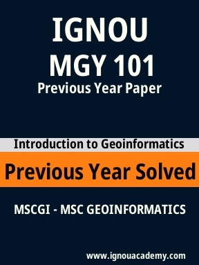 MGY 101 Previous Year Solved Question Paper
