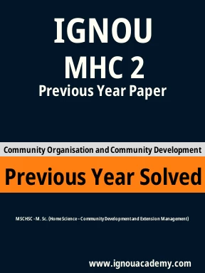 MHC 2 Previous Year Solved Question Paper