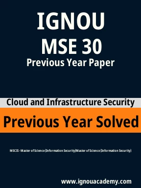 MSE 30 Previous Year Solved Question Paper