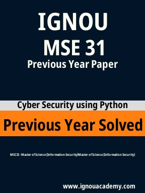 MSE 31 Previous Year Solved Question Paper