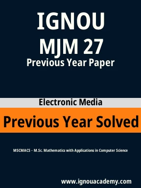 MJM 27 Previous Year Solved Question Paper