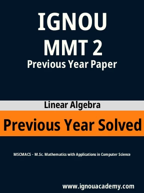 MMT 2 Previous Year Solved Question Paper
