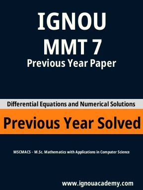 MMT 7 Previous Year Solved Question Paper