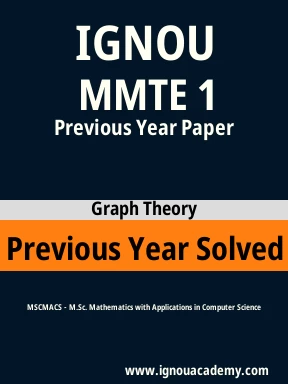 MMTE 1 Previous Year Solved Question Paper