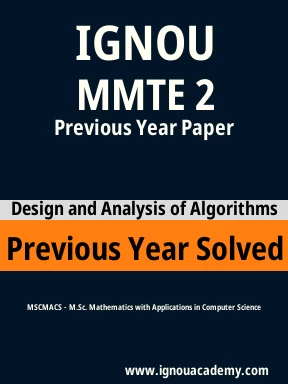 MMTE 2 Previous Year Solved Question Paper