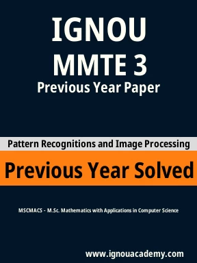 MMTE 3 Previous Year Solved Question Paper