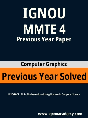 MMTE 4 Previous Year Solved Question Paper