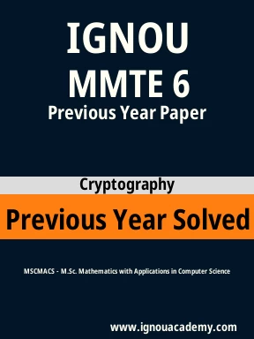 MMTE 6 Previous Year Solved Question Paper