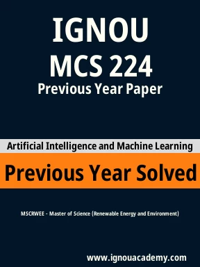 MCS 224 Previous Year Solved Question Paper