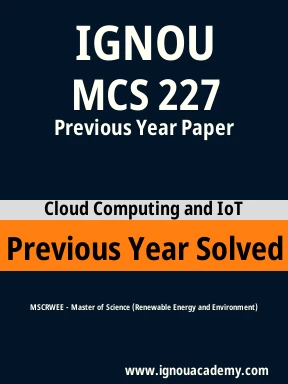 MCS 227 Previous Year Solved Question Paper