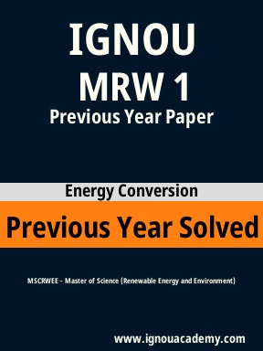 MRW 1 Previous Year Solved Question Paper