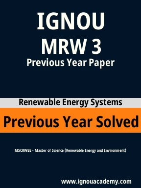 MRW 3 Previous Year Solved Question Paper