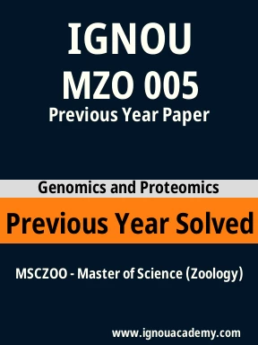 MZO 005 Previous Year Solved Question Paper