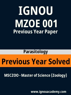 MZOE 001 Previous Year Solved Question Paper
