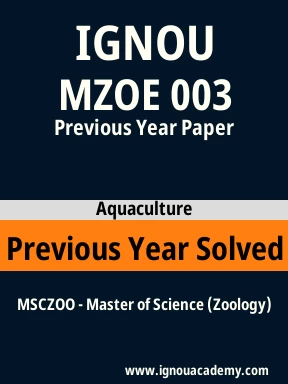 MZOE 003 Previous Year Solved Question Paper