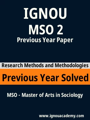 MSO 2 Previous Year Solved Question Paper